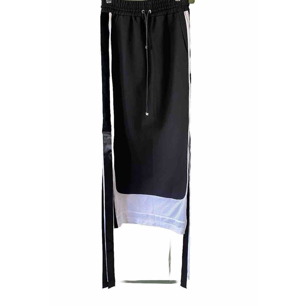 Nicopanda Maxi Skirt Womens Size Small Rare Black & White Sporty Streetwear - Picture 3 of 9